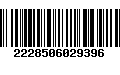 Código de Barras 2228506029396