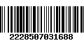 Código de Barras 2228507031688