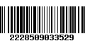 Código de Barras 2228509033529