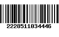 Código de Barras 2228511034446