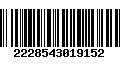 Código de Barras 2228543019152