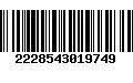 Código de Barras 2228543019749