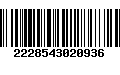 Código de Barras 2228543020936