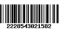 Código de Barras 2228543021582