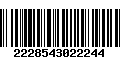 Código de Barras 2228543022244