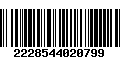 Código de Barras 2228544020799