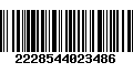 Código de Barras 2228544023486