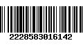 Código de Barras 2228583016142