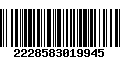 Código de Barras 2228583019945