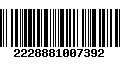 Código de Barras 2228881007392