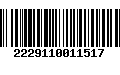 Código de Barras 2229110011517