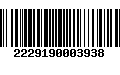 Código de Barras 2229190003938