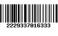 Código de Barras 2229337016333