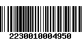 Código de Barras 2230010004950