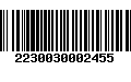 Código de Barras 2230030002455