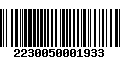 Código de Barras 2230050001933