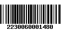 Código de Barras 2230060001480