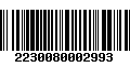 Código de Barras 2230080002993