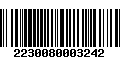 Código de Barras 2230080003242