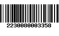 Código de Barras 2230080003358