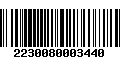 Código de Barras 2230080003440