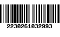 Código de Barras 2230261032993