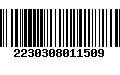 Código de Barras 2230308011509