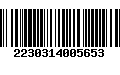 Código de Barras 2230314005653