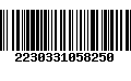 Código de Barras 2230331058250