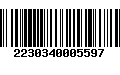 Código de Barras 2230340005597