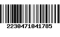 Código de Barras 2230471041785