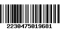 Código de Barras 2230475019681