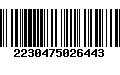 Código de Barras 2230475026443