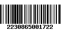 Código de Barras 2230865001722