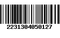 Código de Barras 2231304050127