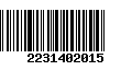 Código de Barras 2231402015