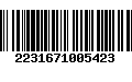 Código de Barras 2231671005423