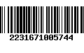 Código de Barras 2231671005744