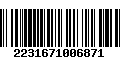 Código de Barras 2231671006871