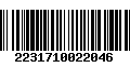 Código de Barras 2231710022046