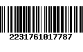 Código de Barras 2231761017787