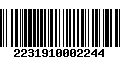 Código de Barras 2231910002244