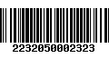 Código de Barras 2232050002323