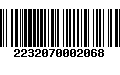 Código de Barras 2232070002068