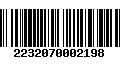 Código de Barras 2232070002198