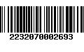 Código de Barras 2232070002693