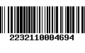 Código de Barras 2232110004694