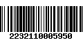 Código de Barras 2232110005950