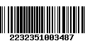 Código de Barras 2232351003487