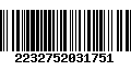 Código de Barras 2232752031751